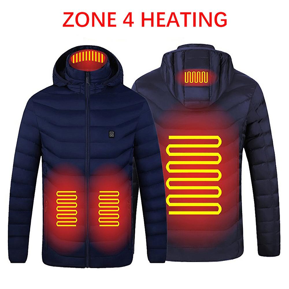 ユニセックスヒーテッドジャケットヒーティングコート電気サーマルコートヒーテッドベスト冬アウトドア暖かい服