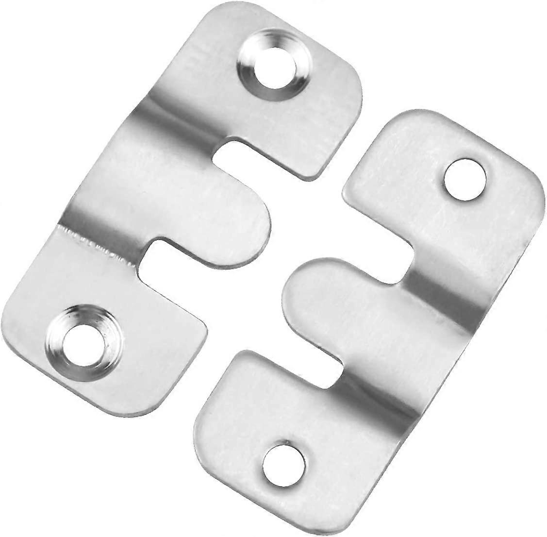 6 Pairs (12 pack) Photo Frame Hook, Flush Mount Bracket 44x19mm