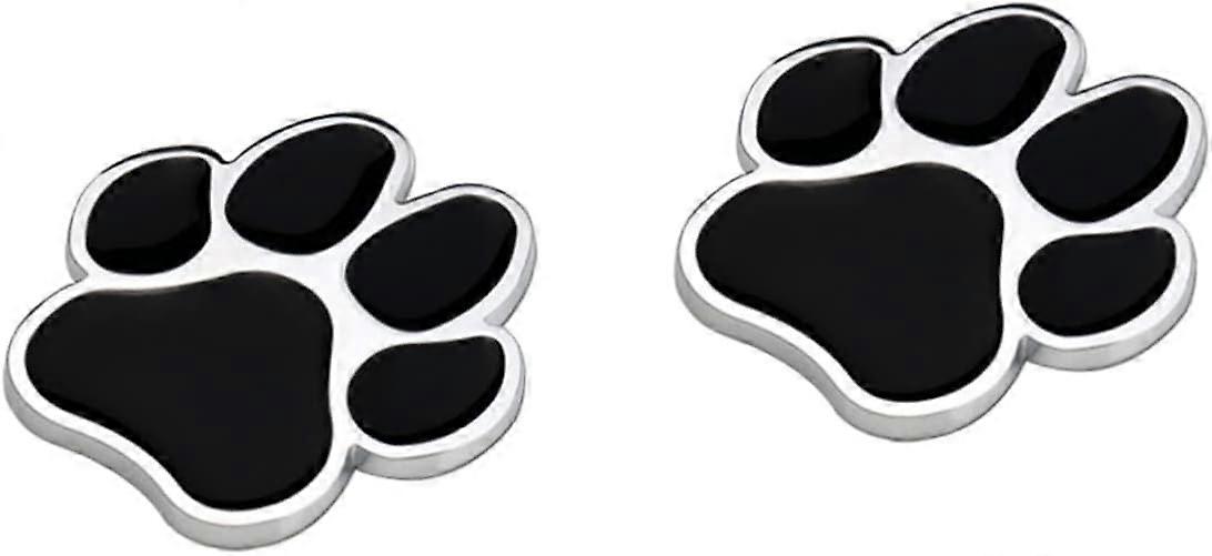2 Pieces Alloy Dog Decoration Electronics Body Laptops Metal Window Wall Vehicle Car Bumper Stickers