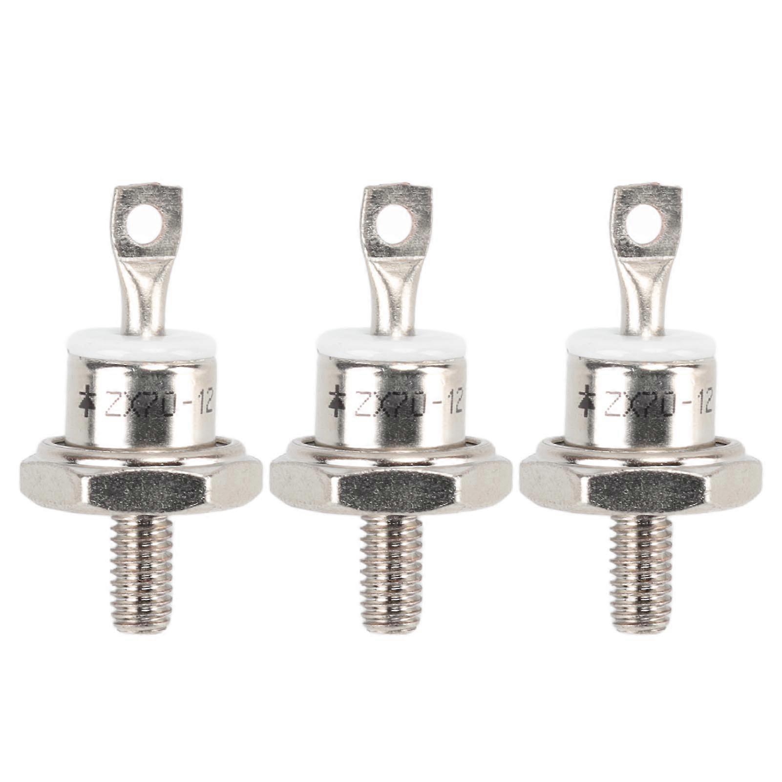 3Pcs ZX70 12 70A Diesel Generator Rectifier Diode Replacement Diesel Engine Generator Diode for Diesel Generator Parts Positive NO.9189