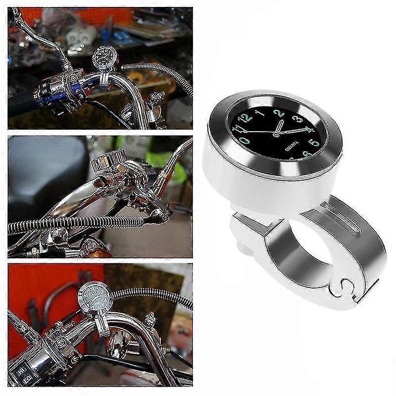 Motorcycle Handlebar Clock Mini Motorcycle Clock Watch Waterproof 7/8 Motorcycle Accessory Handlebar