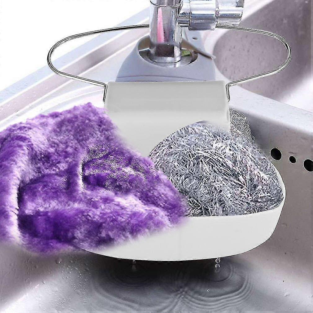 Portable Hanging Sponge Draining Basket Holder Kitchen Sink Storage Rack