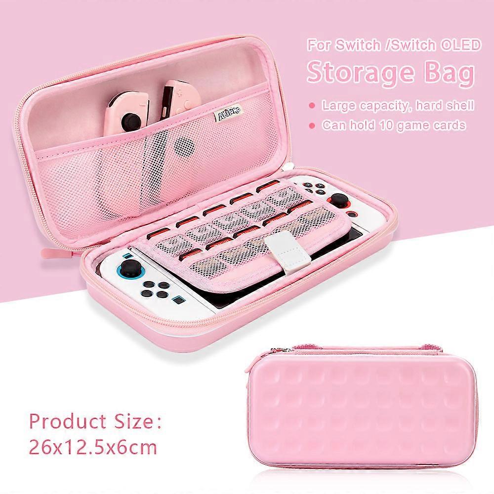 Protective Storage Bag for Nintendo Switch OLED, Portable Waterproof Carry Case for NS OLED PC