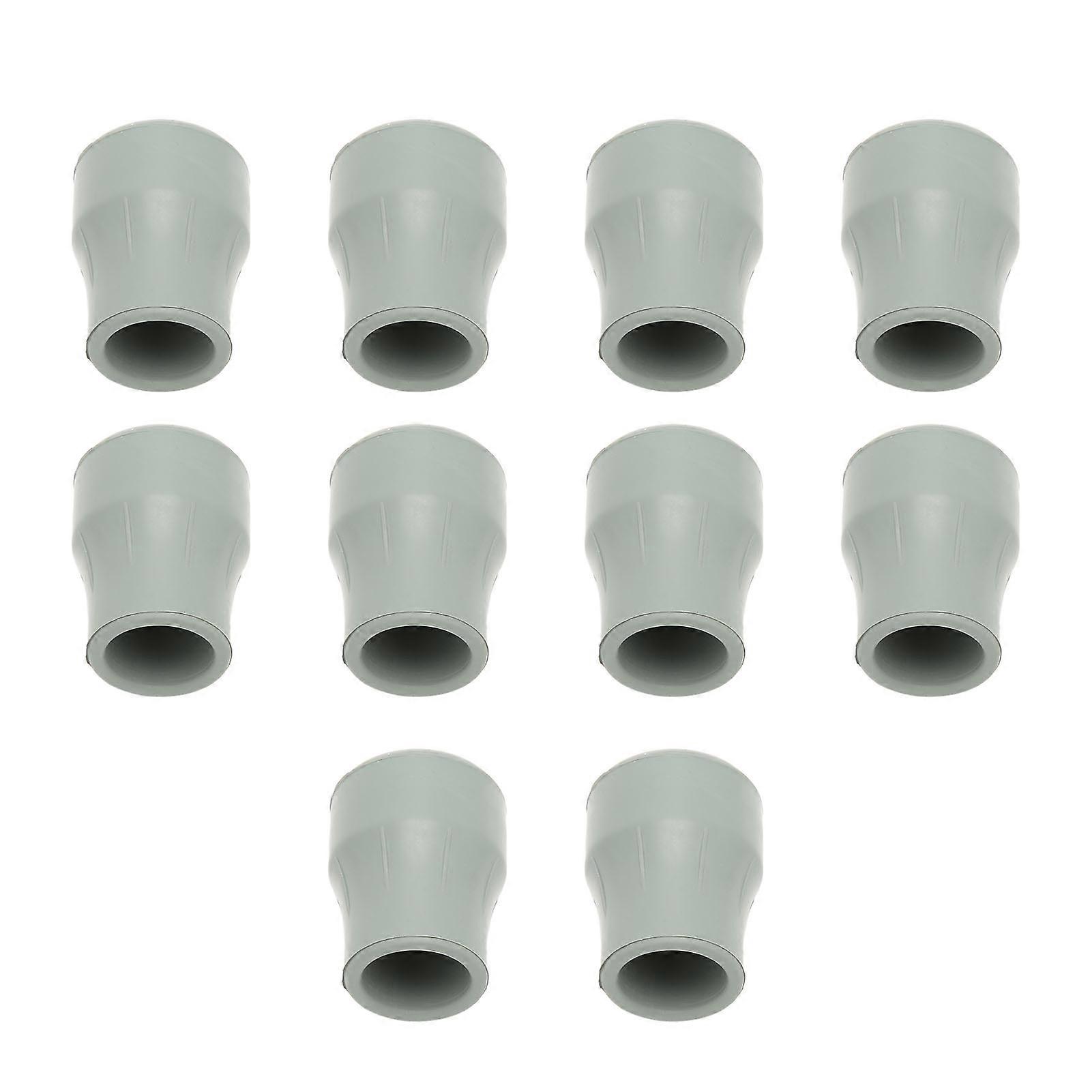 10pcs Rubber Buffer Crutch Tips Replacement Non Slip Cane Tip Protector 22mm Inner Diameter