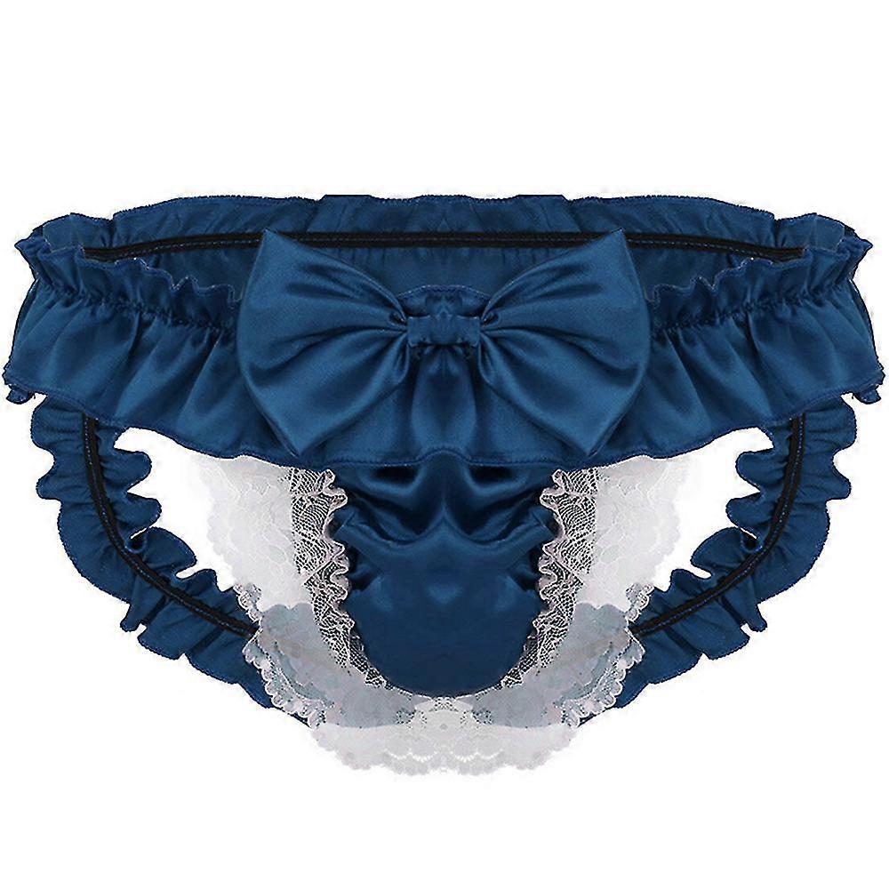 גברים תחרה קפלים פפיון תחתונים תחתונים סיסי תחתונים סקסיים תחתונים בגדי לילה תחתונים סקסיים בגדי לילה