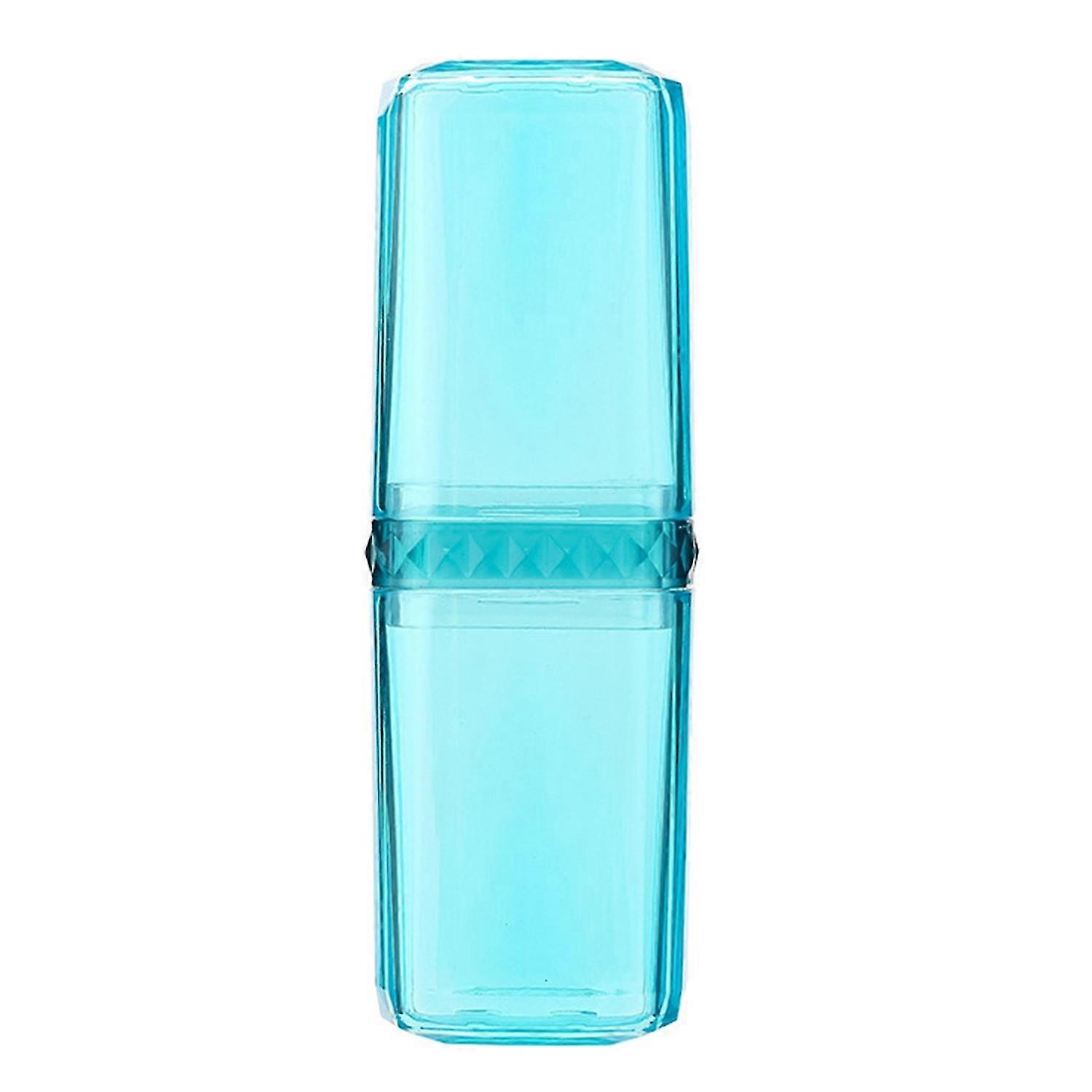 1 Set Toothbrush Holder Shock-proof Strong Loading Dustproof Transparent Visible Mouthwash Cup