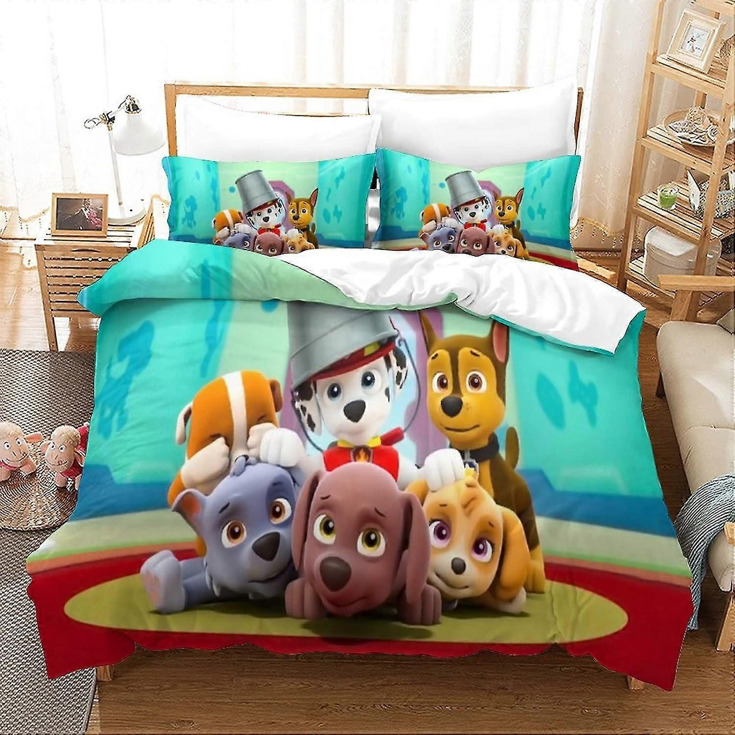 VOSILE Paw Pator 3 σετ παπλωματοθήκης τεμαχίων Κάλυμμα παπλώματος κλινοστρωμνής Μικροΐνεςυποαλλεργικό σετ κατάλληλο για ενήλικες και παιδιά