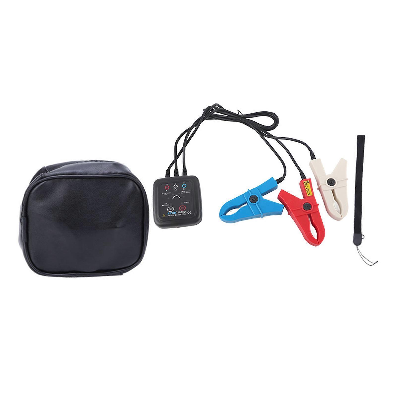 Portable ETCR1000D Large Caliber Non Contact 3 Phase Sequence Detection Phase Detector Meter YEMAA