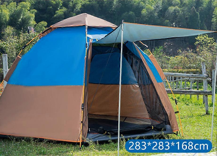 Full automatic double double hexagonal tent outdoor 3-4 people camping rain proof fast open Beach