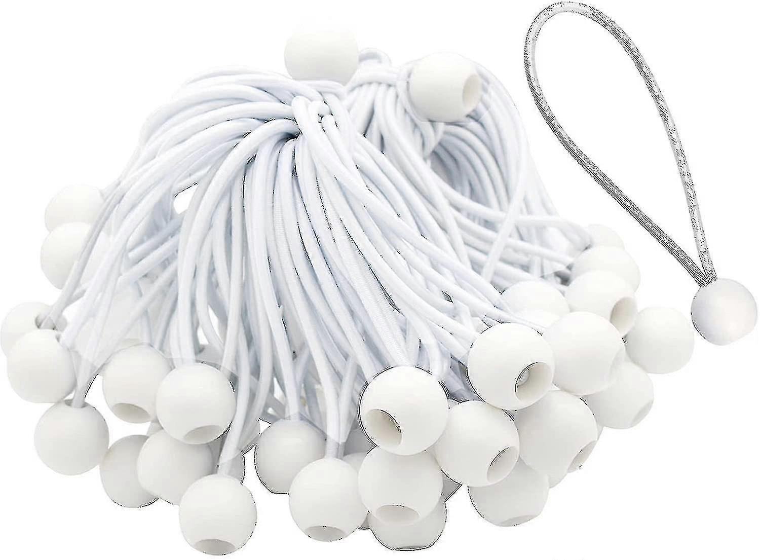 Lot de 50 tendeurs élastiques à boucle longue pour chapiteaux, tentes, bannières et bâches