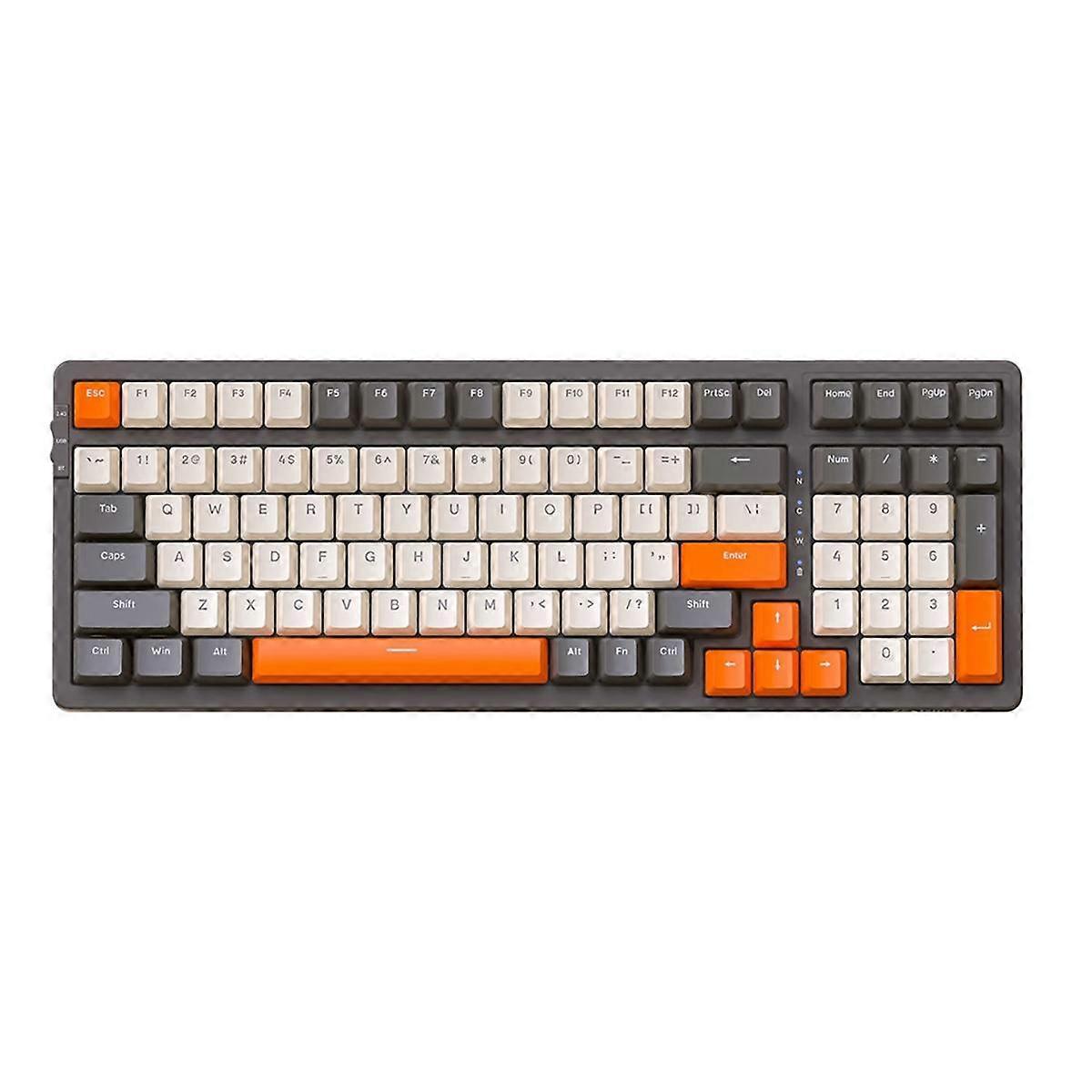 100 Key Mechanical Keyboard 2.4G Bluetooth Wireless Keyboard Gasket Structure Wireless Mechanical Keyboard