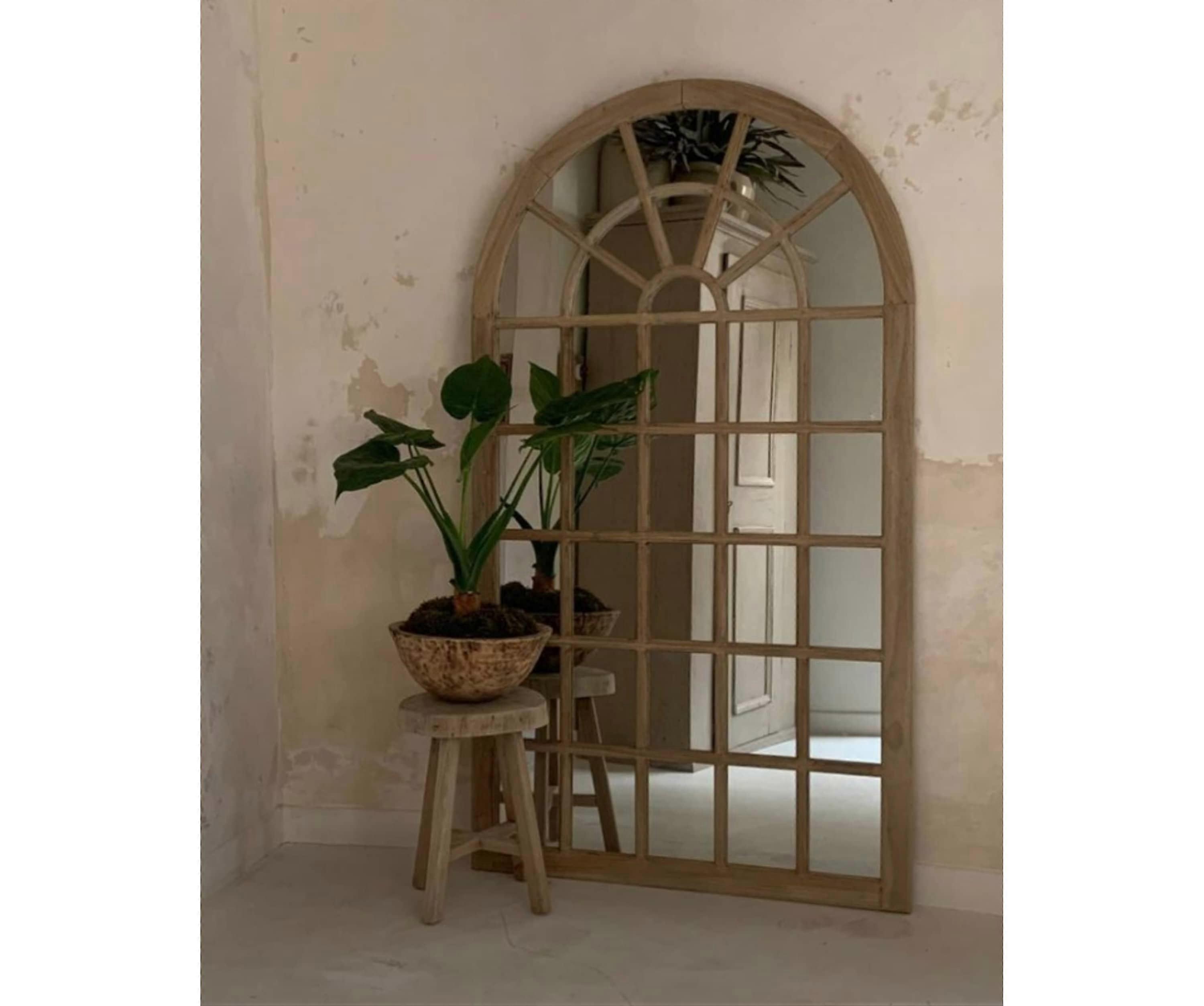 Tall Wall Mounted Georgian Arched Mirror