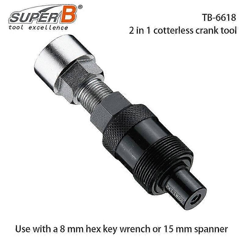 Super B Tb-6616/17/18 2 In1 Bicycle Cotterless Crank Tool For Shimano Octalink Isis Drive System Square Taper Crank Remover Tool