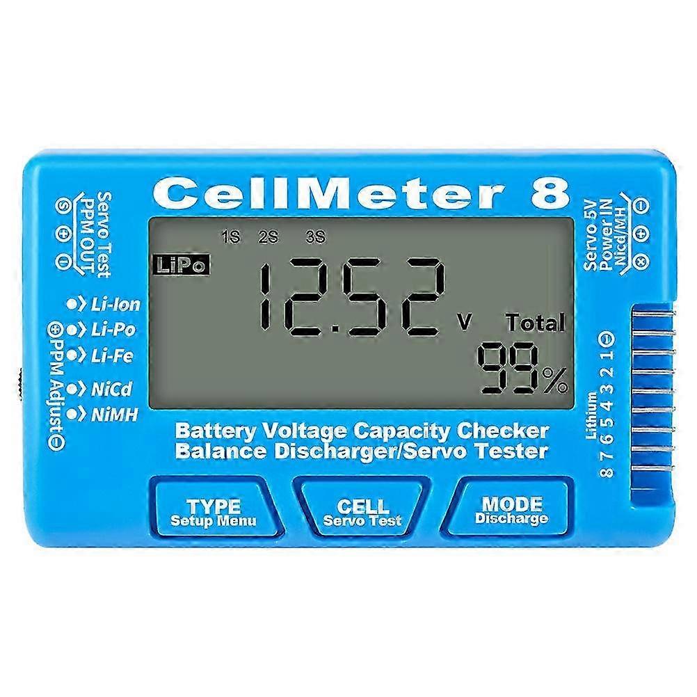 Battery Checker Battery Voltage Tester Lcd Backlight Battery Capacity Checker
