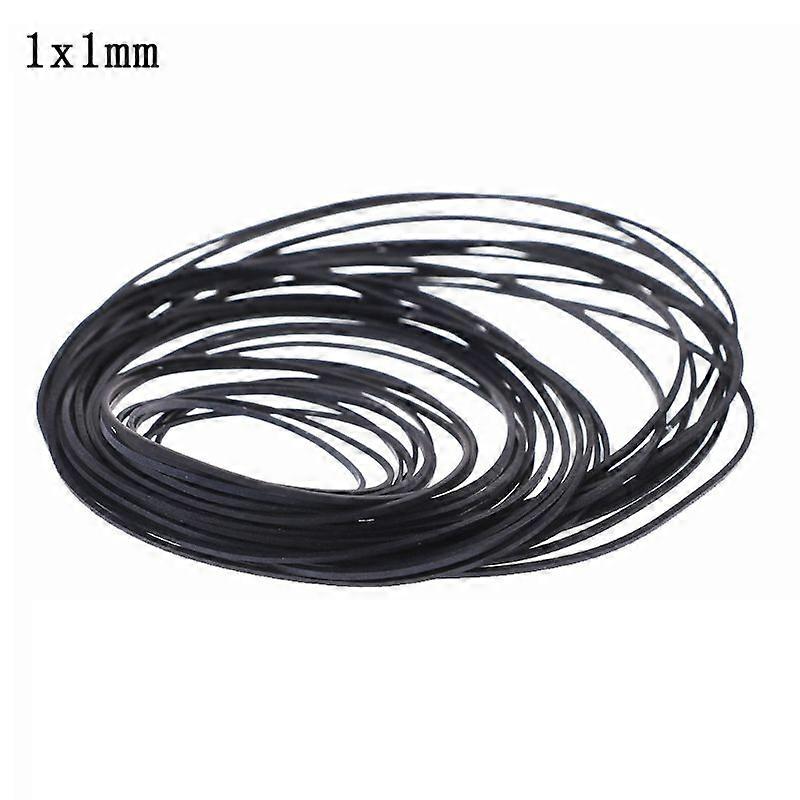 30Pcs 07x07mm/1x1mm Mix Cassette Tape Belt Assorted Common Belt for Recorders CD-ROM Video Machines Walkman DVD