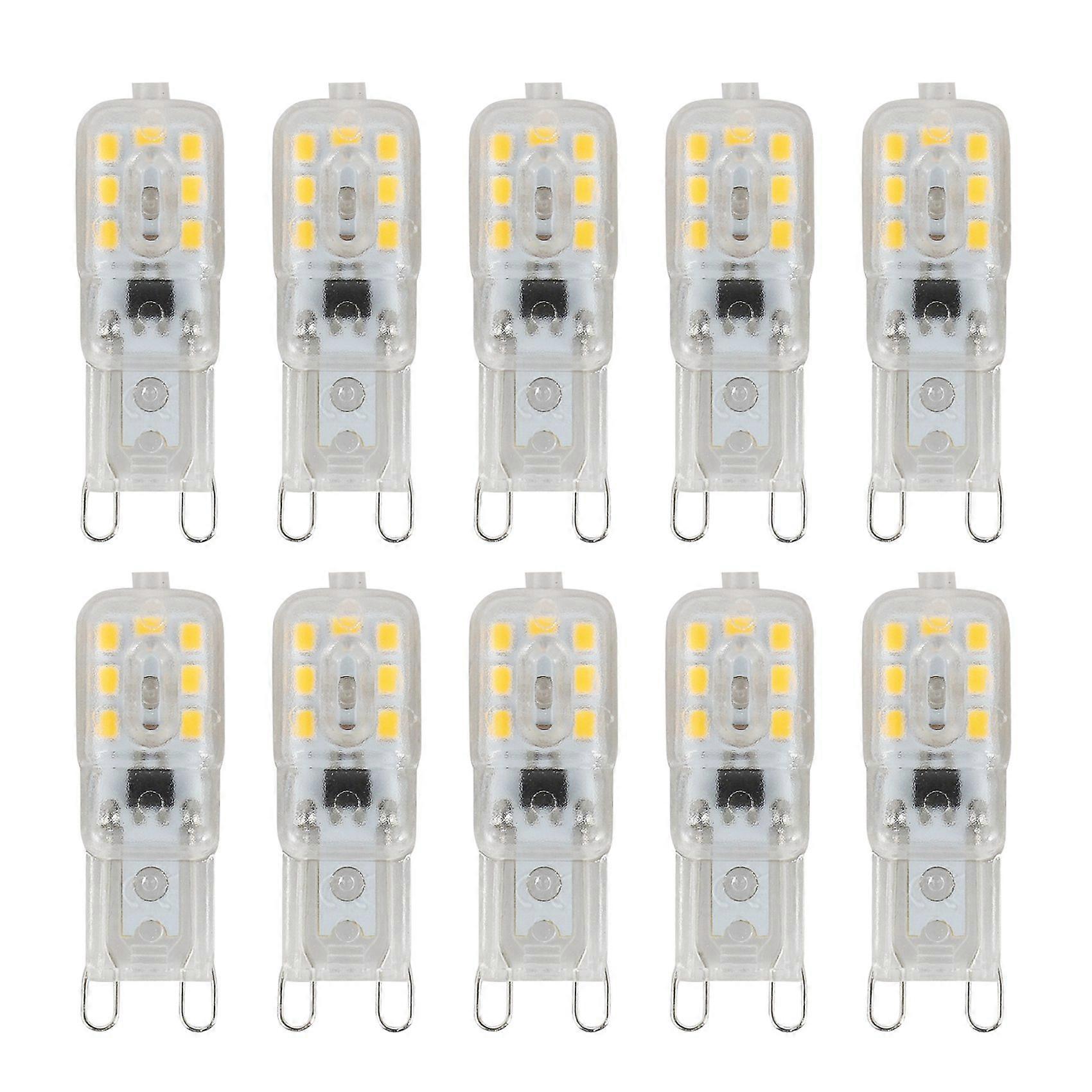 10 X G9 5W LED Dimmable Capsule Bulb Replace Light AC220-240V, Warm white