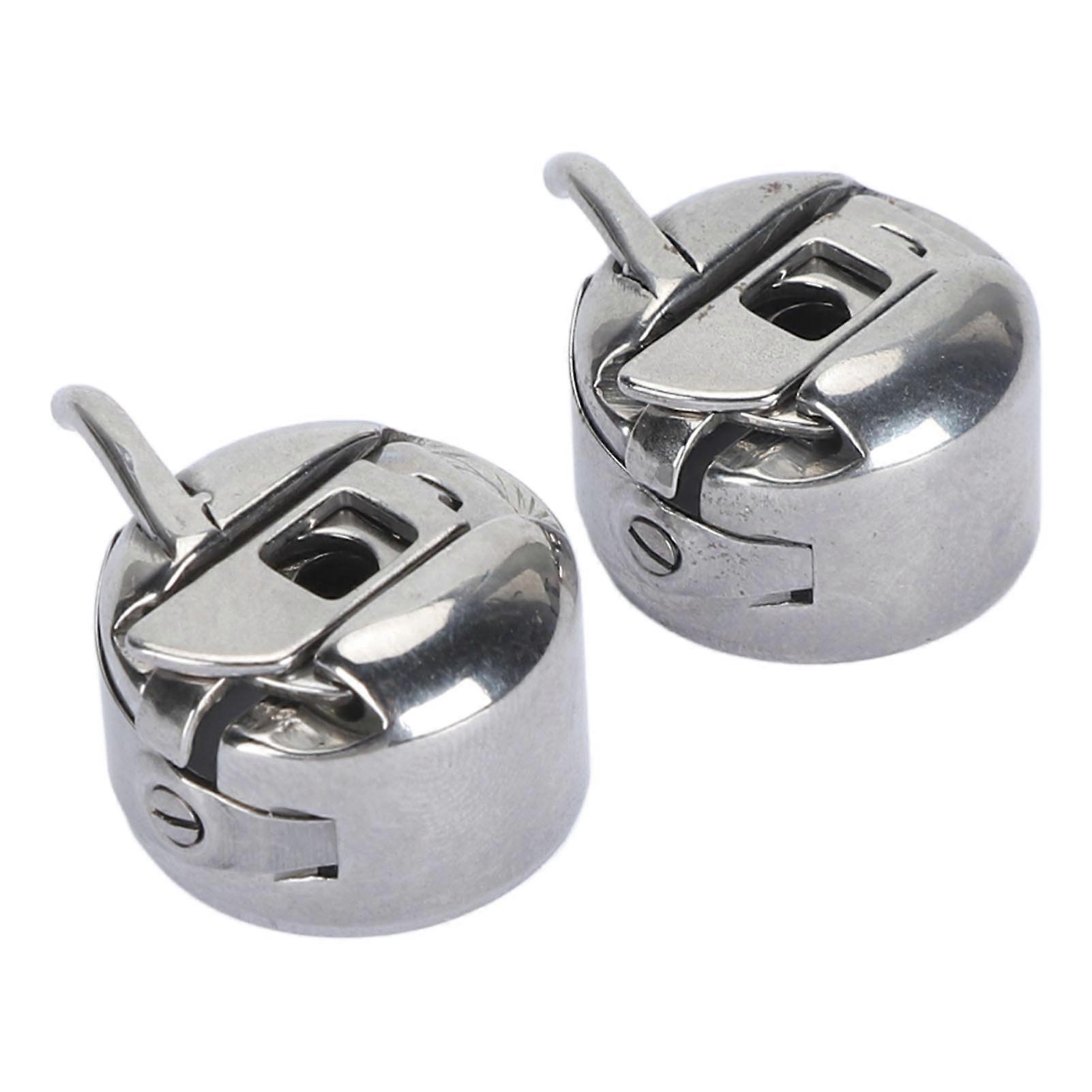 Symaskin Bobbin Case Rostfritt Stål Ersättning Shuttle Shell För Hem Symaskin 2st