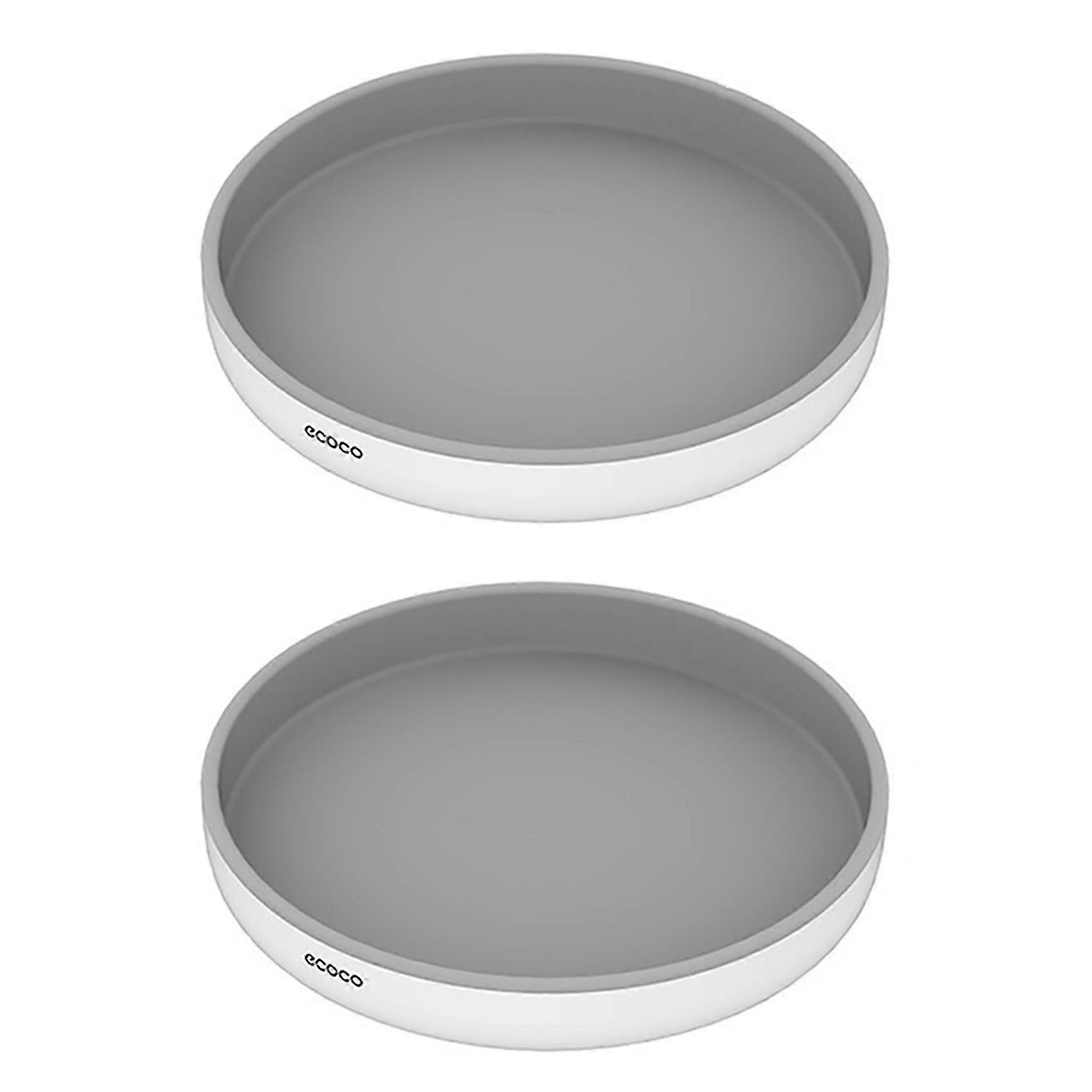 Ecoco Rotating Storage Rack Seasoning Organizer -grey L