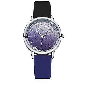 Juxiaosho Ladies Fashion Watch Clock Watch Leather Casual Dress Wrist Crystal