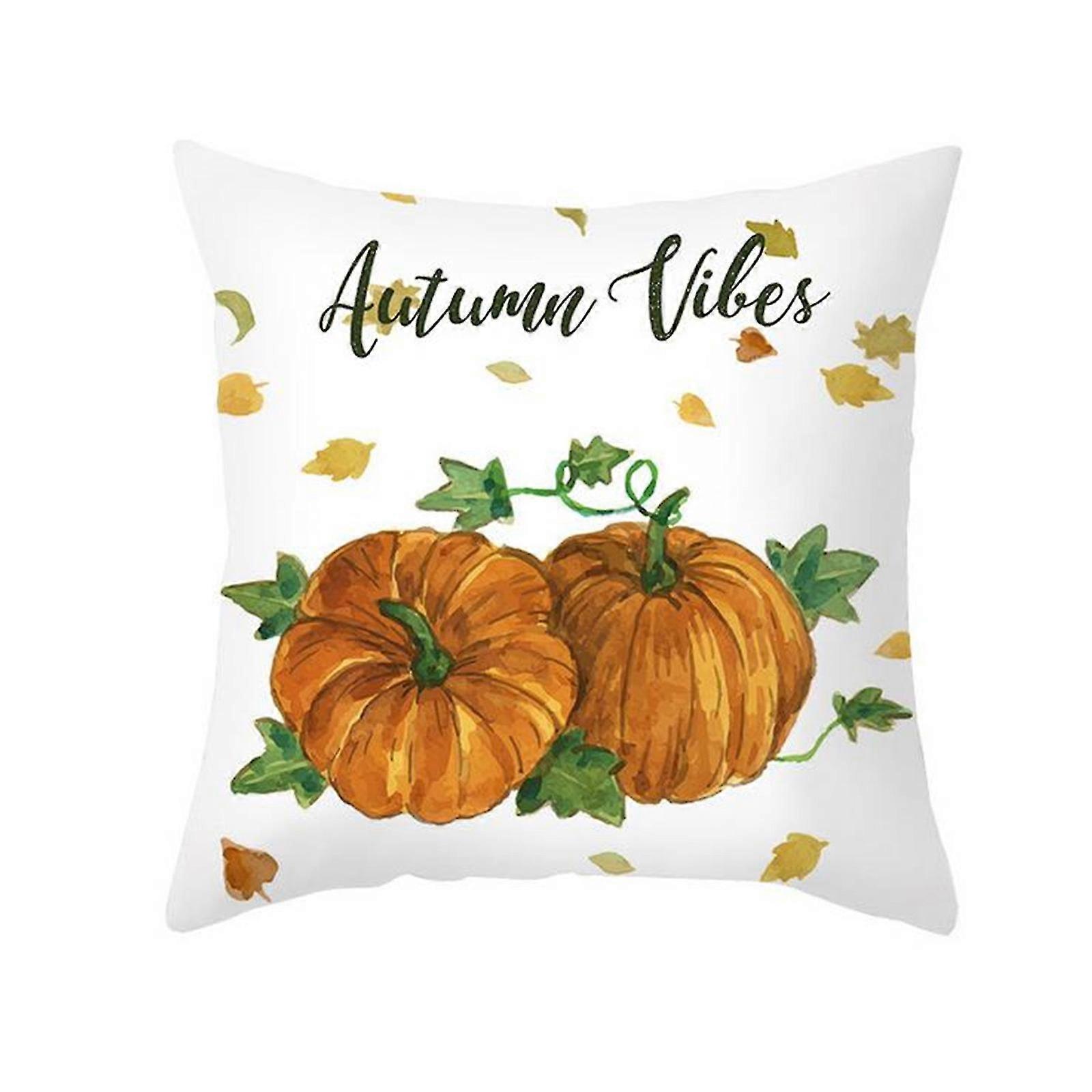 Thanksgiving Pumpkin Sunflower Pillowcase Sofa Cushion Pillowcase