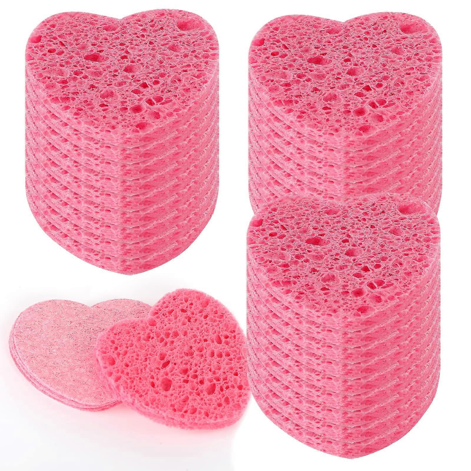Pack of 20 Compressed Face Sponges, Natural Cellulose Facial Cleansing Sponges, Professional Cosmetic SpaA