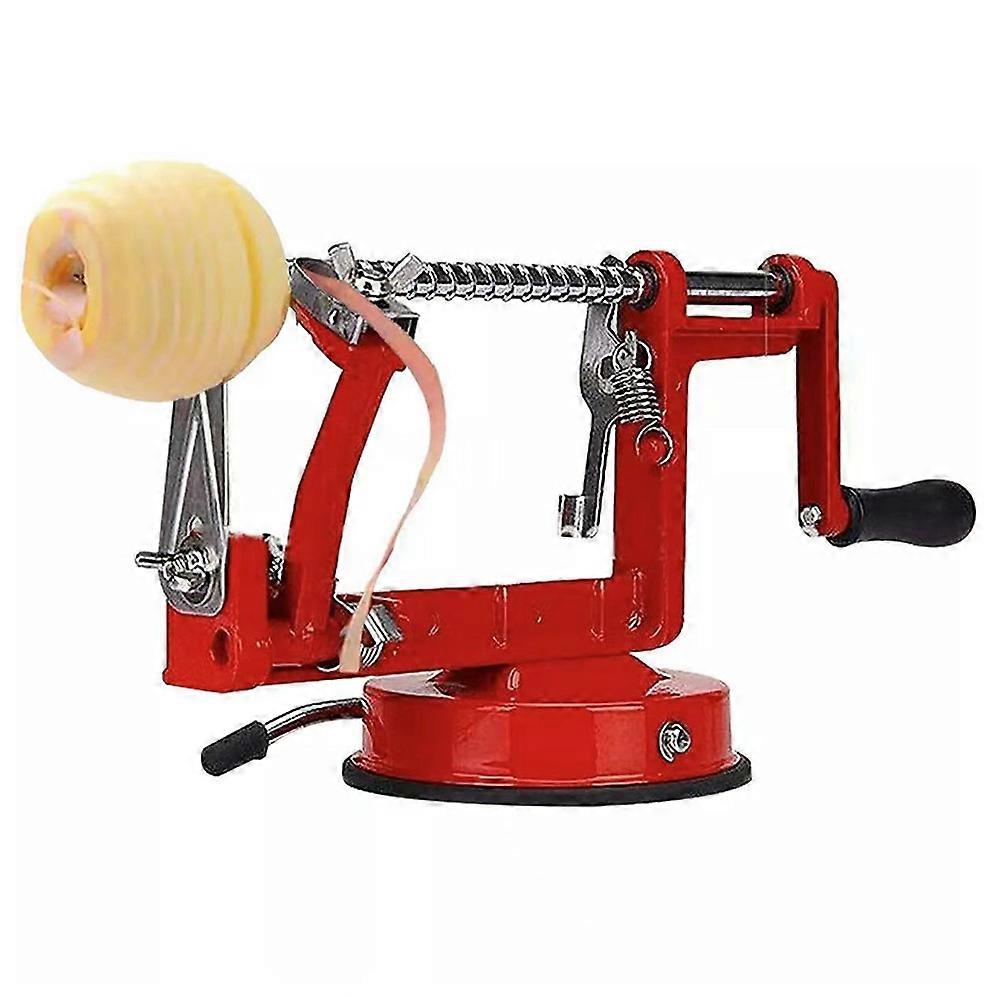 Apple Peeler, Slicer And Corer, Small, Red