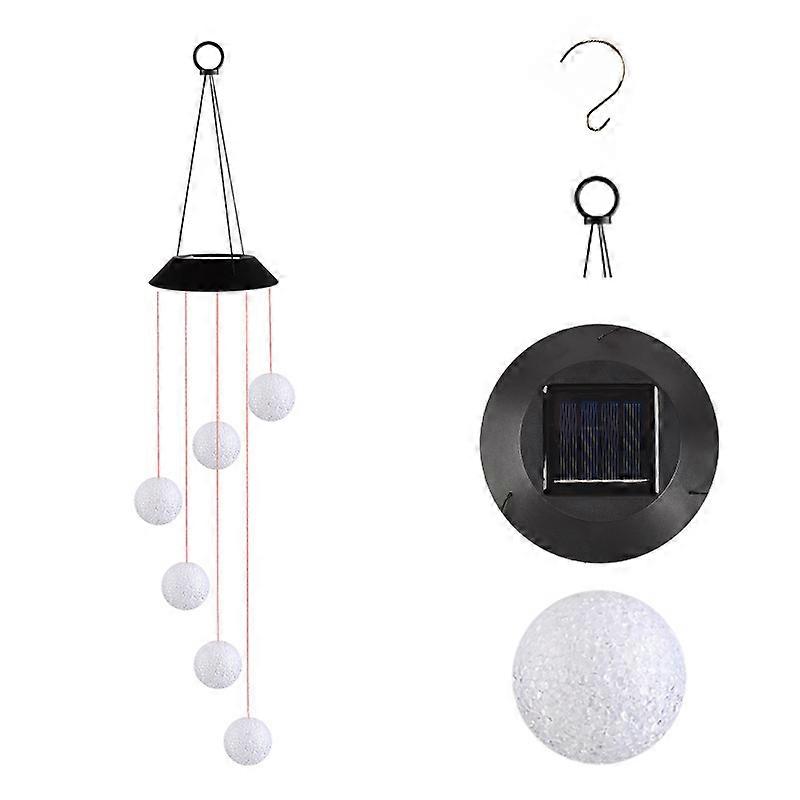 Led Solar Wind Chime Light Present Spiral Spinner Color Changing Garden Lamp Waterproof Outdoor Decorative Romantic For Patio Yard Garden