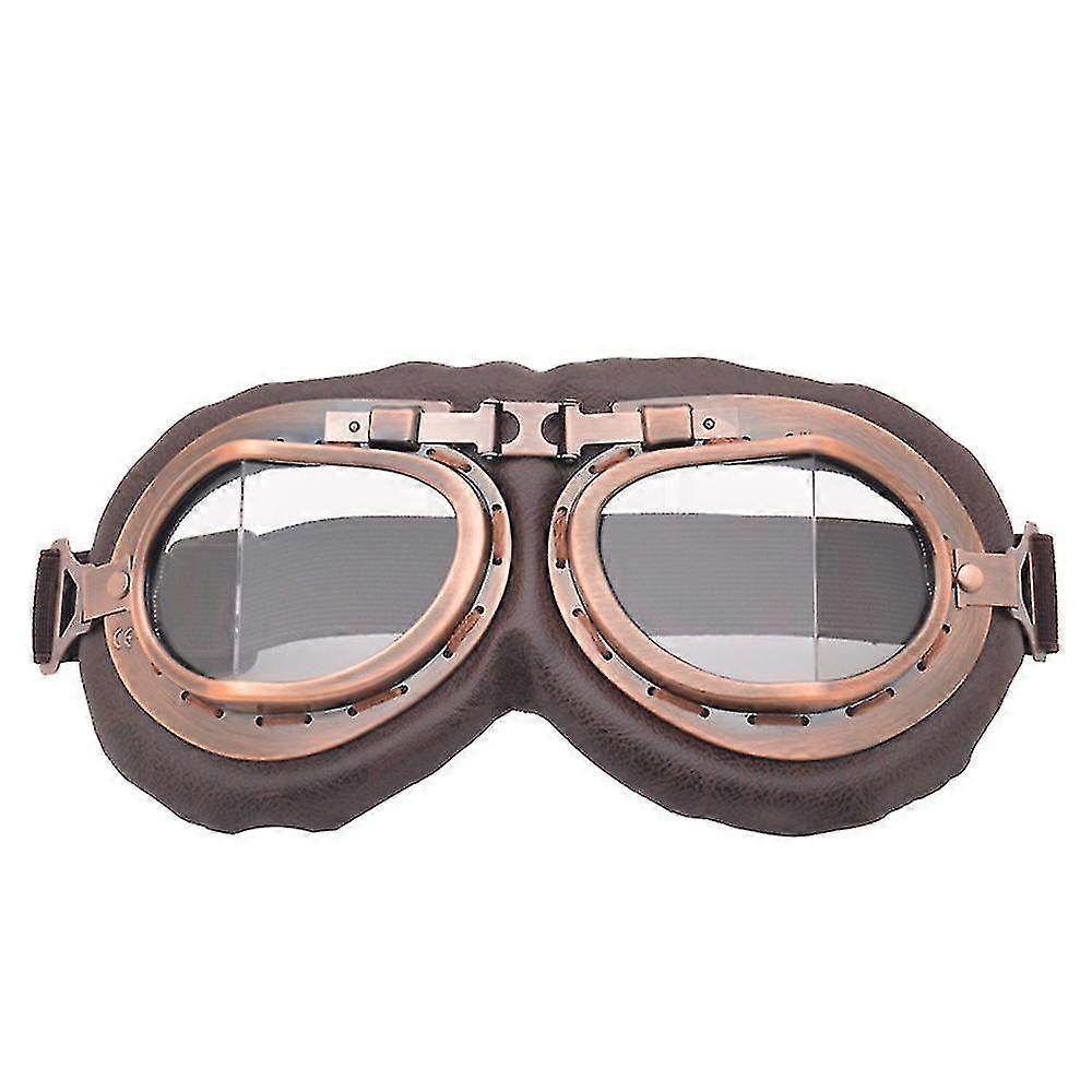 Motorcycle Retro Helmet Goggles Pilot