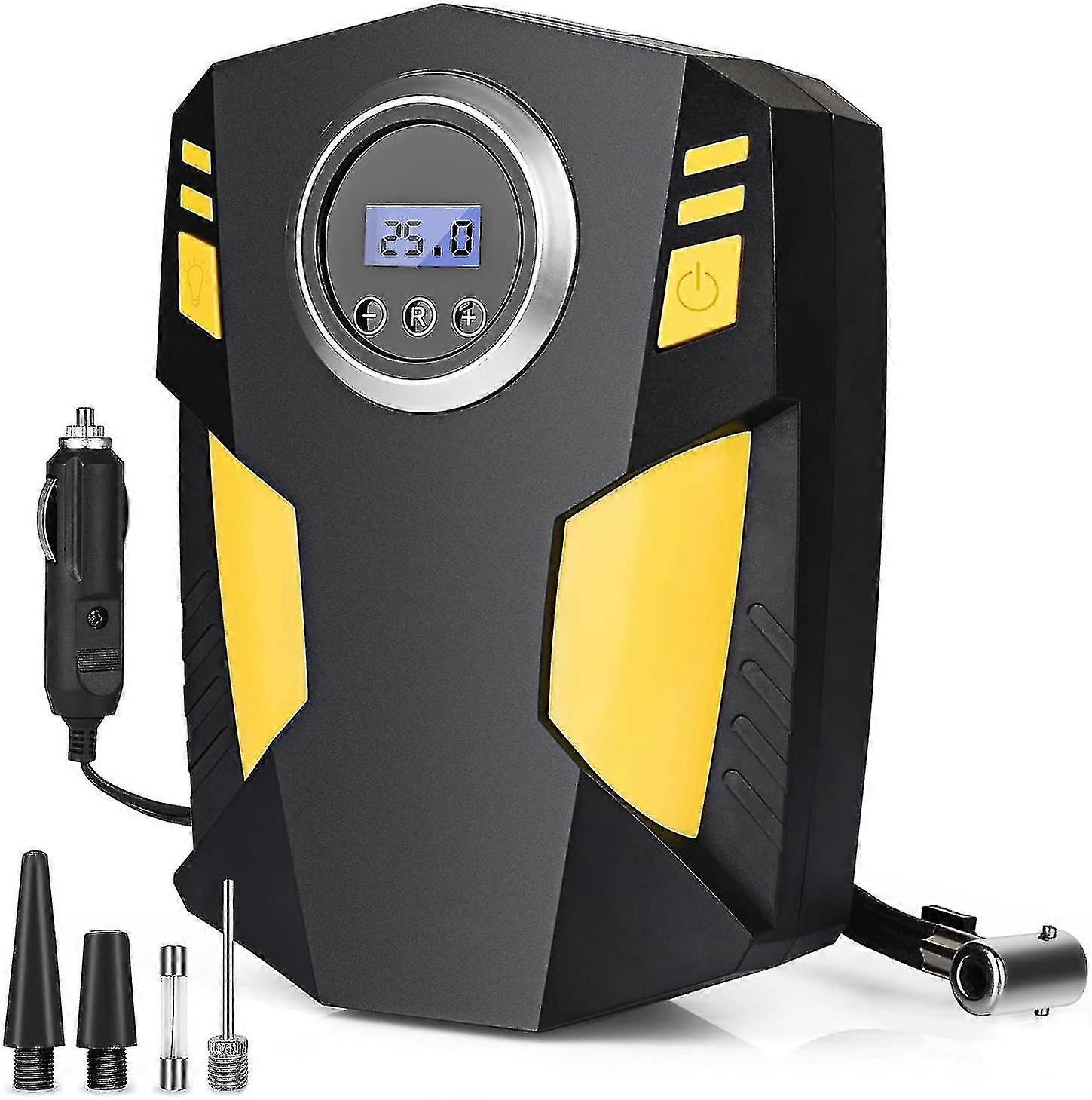 Autoreifenpumpe, Digitaler Luftkompressor Reifeninflammator, Tragbare 12V Rapid Automotive Reifenpumpe Luftpumpe