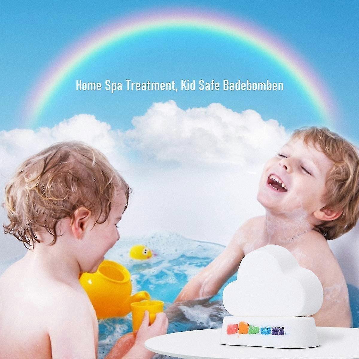 Large Bathtub Bombs, Rainbow Bubble Bathtubs Gift Set (2 Pcs)