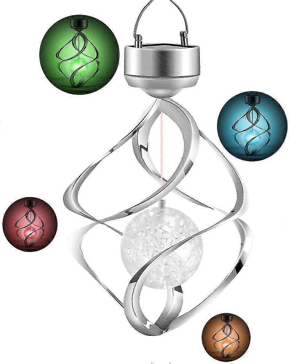Solar Led Wind Chime Light Color Changing Night Light