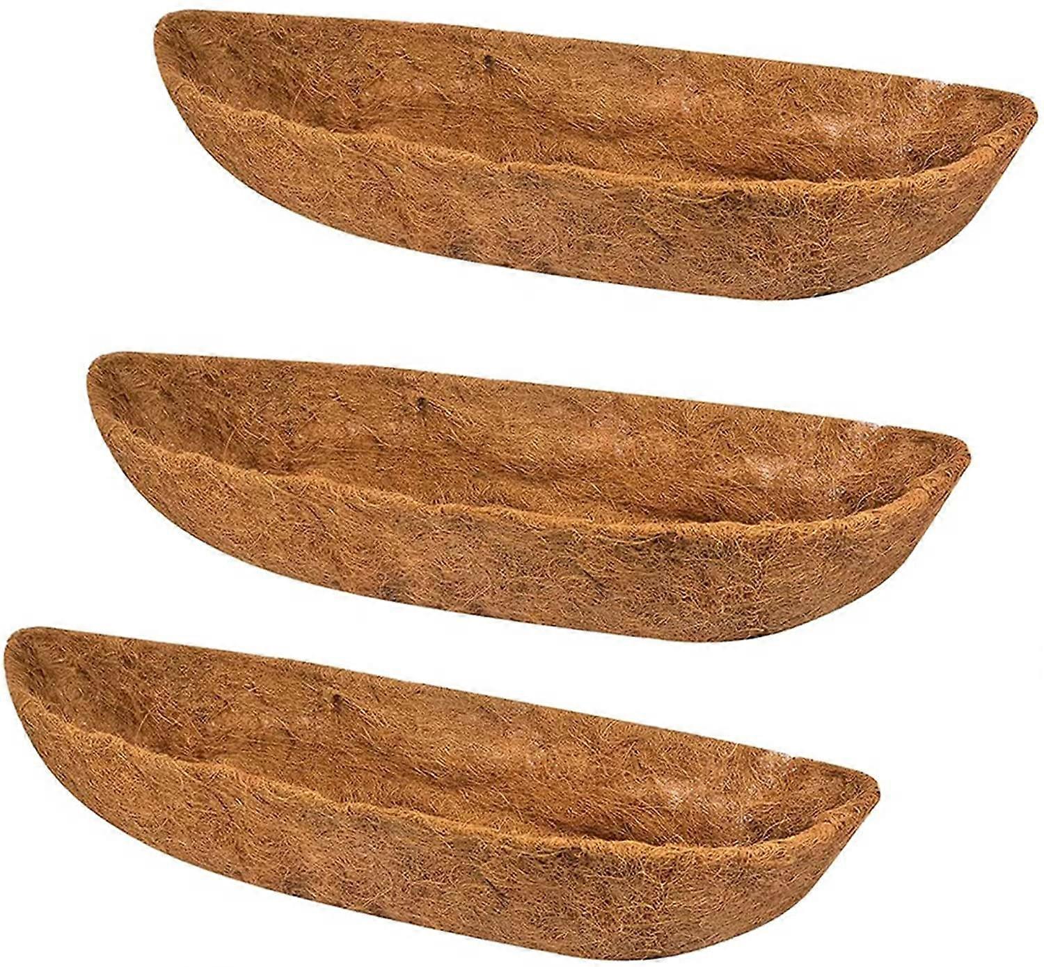 3-pack Coco Liner,Väggkorg Planter Liner,Coco Liner Roll Hängande Korgdyna,Trädgårdsväxter