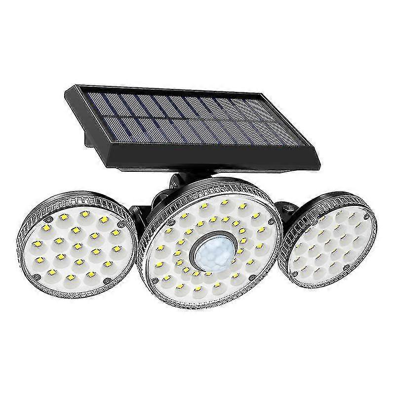 Outdoor Solar Light, 70 Led Waterproof Ip65 With Motion Sensor, 360 Rotating Solar Wall Light