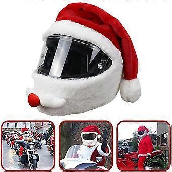Weihnachten Motorrad Helm Abdeckung Santa Claus Covers Polyester Hut NEU
