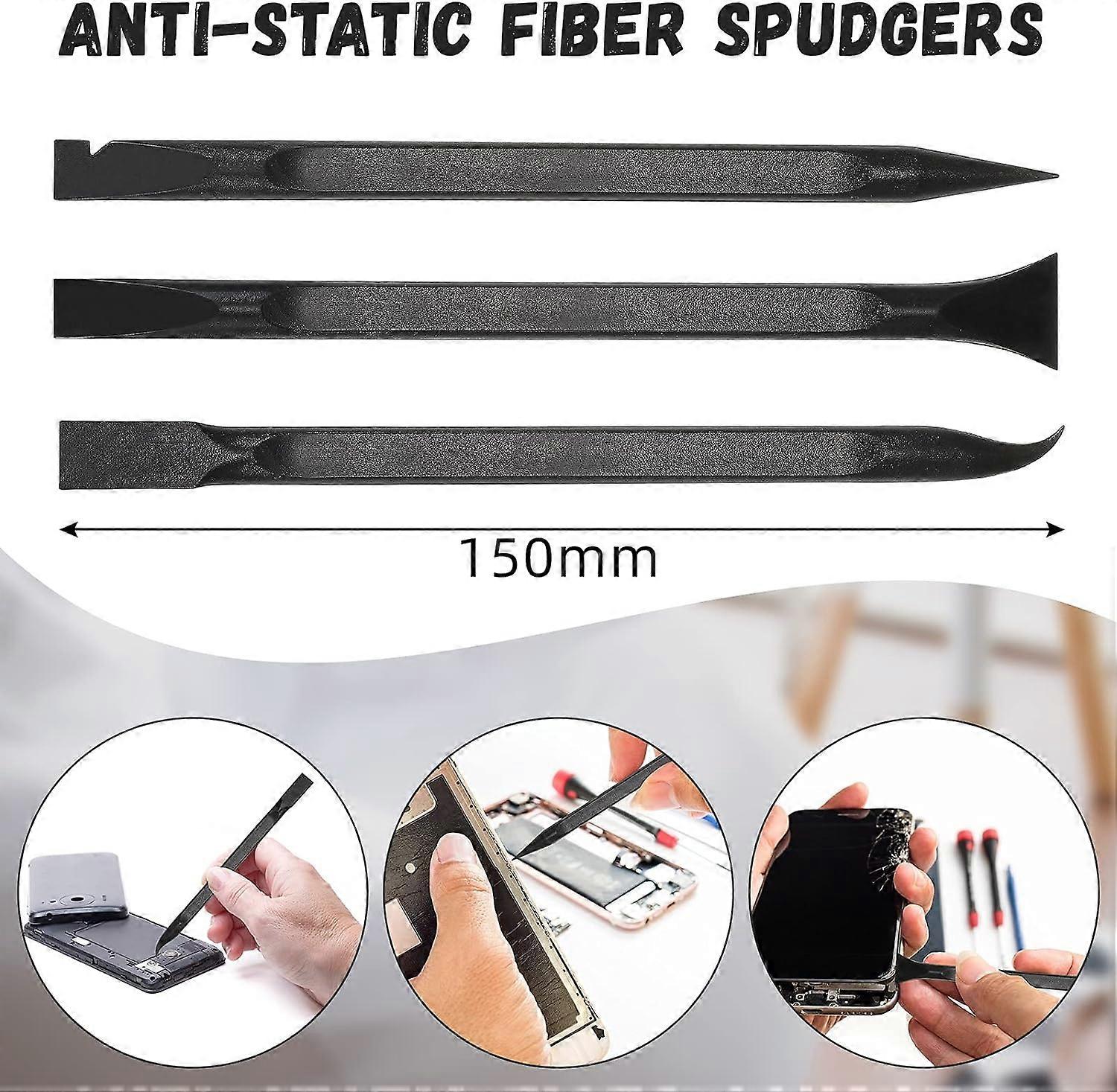 18 Pieces Non-Scratch Plastic Scraper Tool Carbon Fiber Plastic Scraper Multi-Purpose Scraper Pen-Shaped Scraper Cleaning Scraper Tool