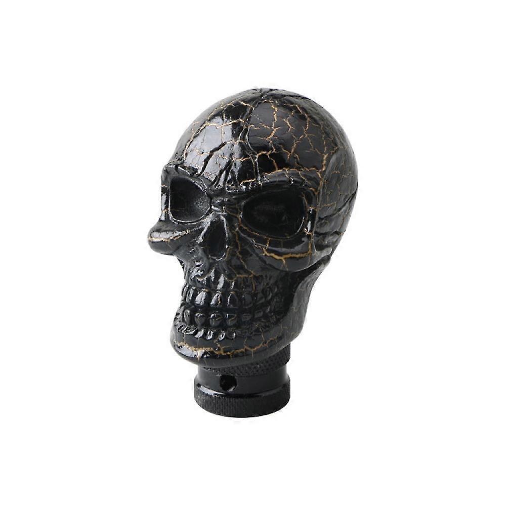 Skull Gear Shifter Handle, Devil Head Shape Auto Car Stick Shift Knob Fit Most Manual Transmissions (Black)
