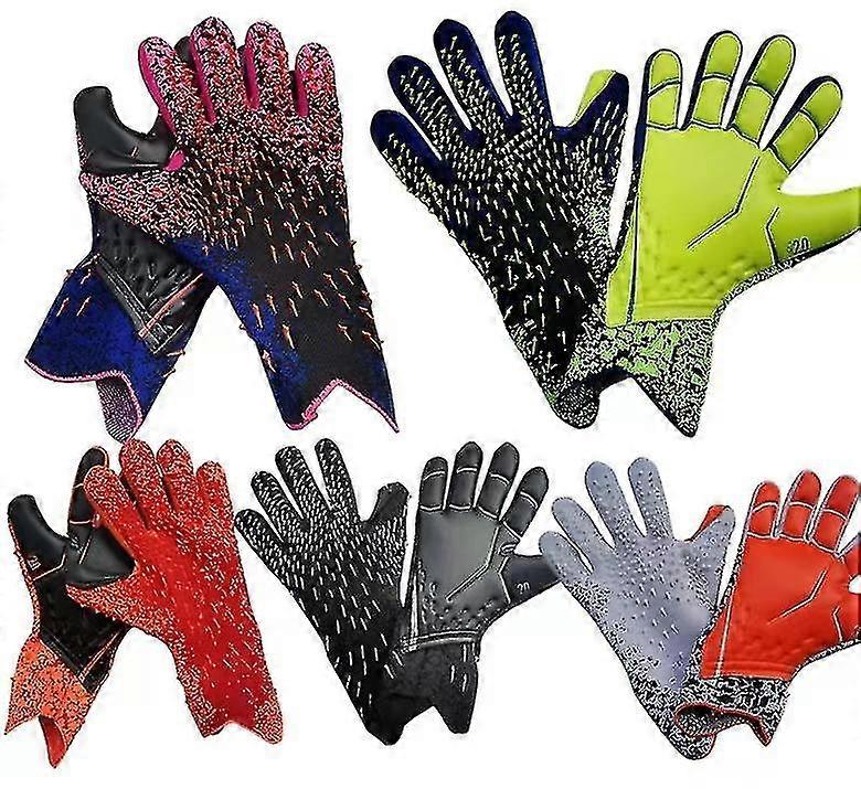 يبيع كرة القدم حارس المرمى قفازات تنفس كامل اللاتكس قفازات كرة القدم سميكة حارس المرمى قفازات