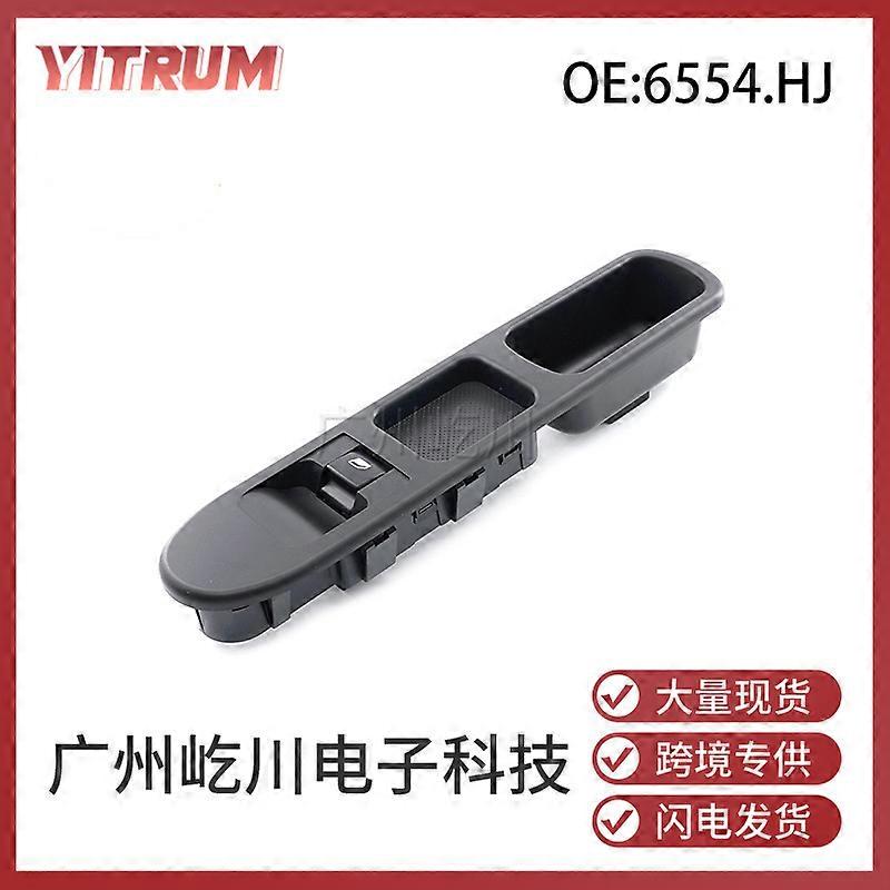 6554.HJ is suitable for Peugeot 207 car window lift switch button passenger electric window control switch