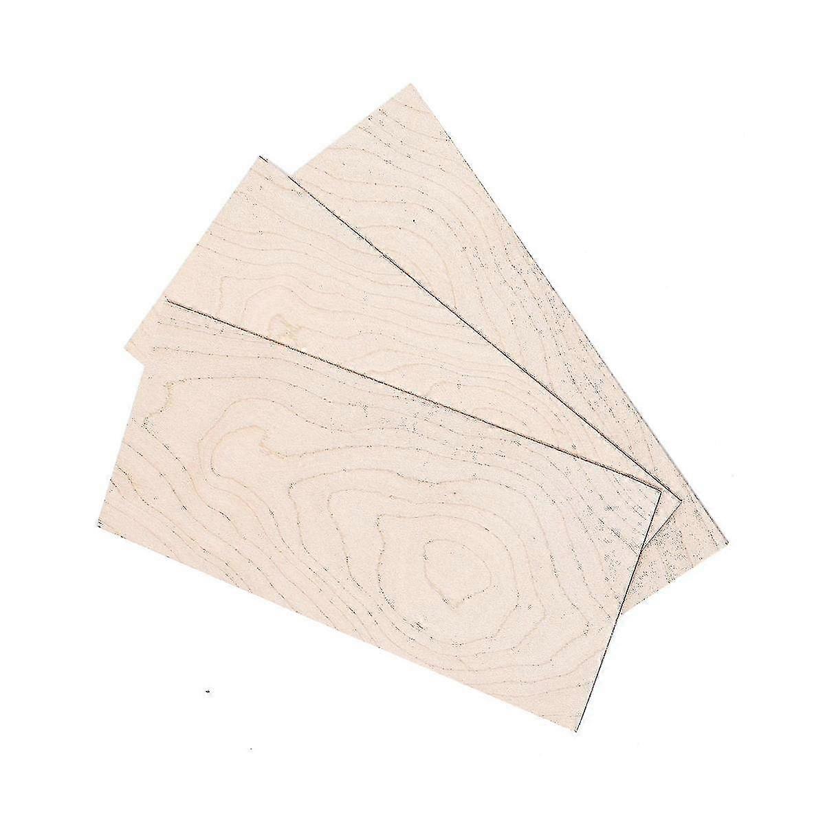 3 st Maple Wood Fineer Headplate Headstock Luthier Tonewood för akustisk klassisk gitarr DIY-tillverkning