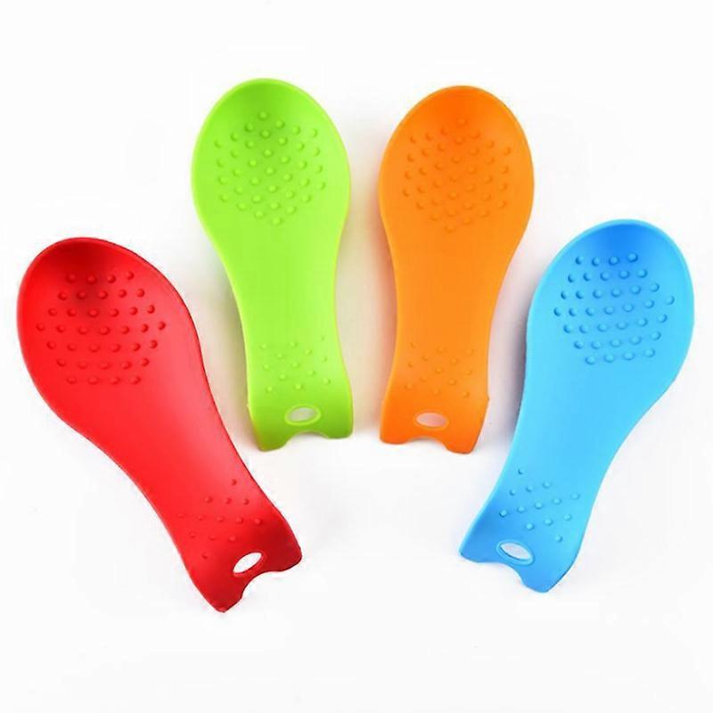 Multifunctional Kitchen Cookware Silicone Spoon Holder 4-piece Set