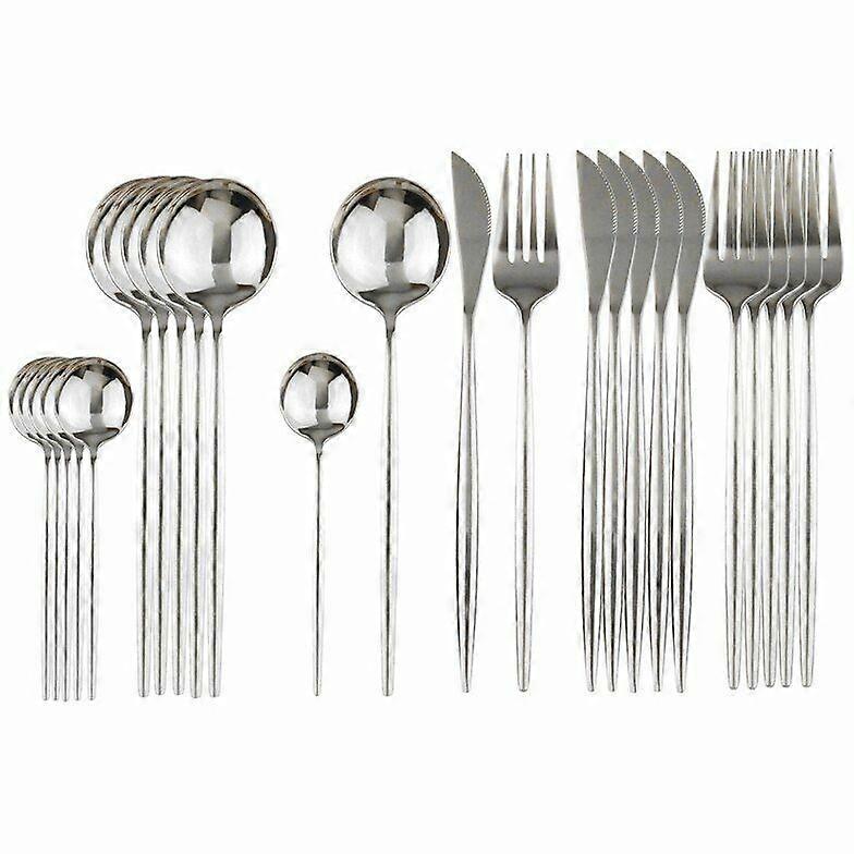 Dinnerware Set Fork Knife Spoons Flatware Stainless Steel Tableware Cutlery Set