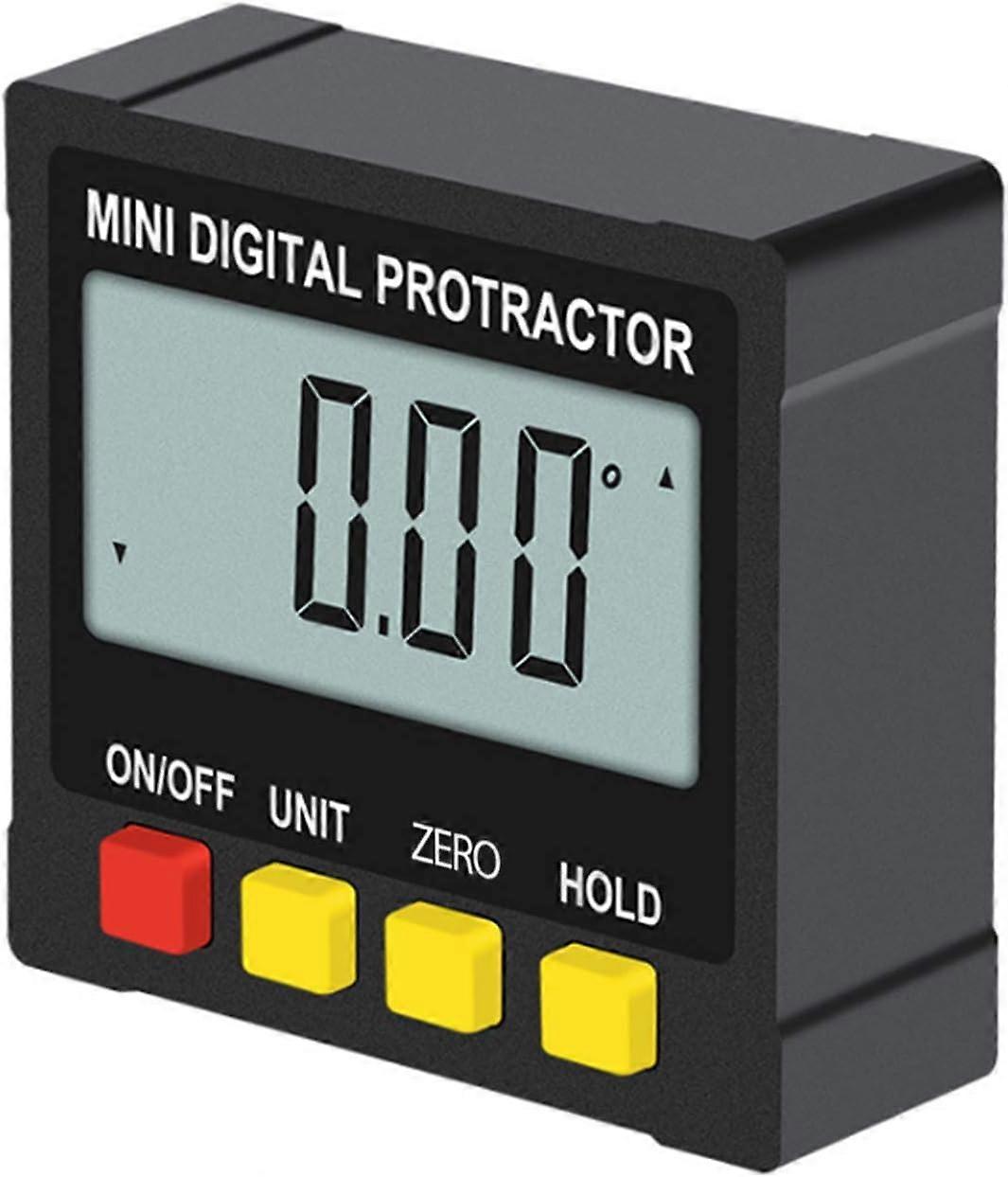 Digital Angle Gauge, 4-Sided Magnetic Angle Finder, Lcd Digital Protractor Incli 