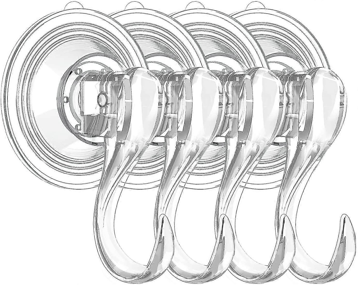 Multi-purpose Cup Hooks, Strong Reusable Vacuum Heavy Duty 6.6lbs Hooks