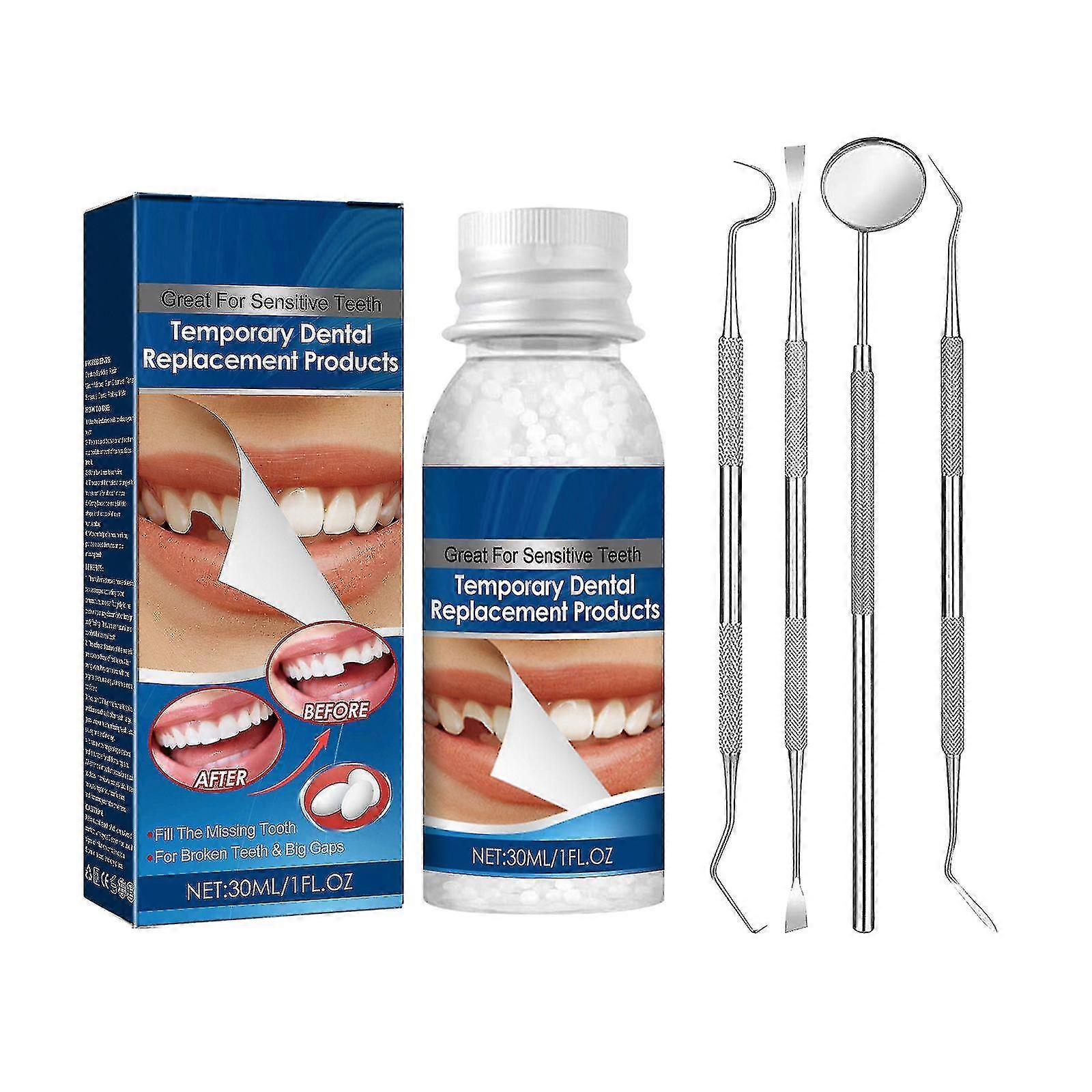 Tooth Repair Kit, Diy Temporary Tooth Replacement Kit&denture Repair Kit Fixing The Missing And Broken Teeth, Restoring Your Confident Smile