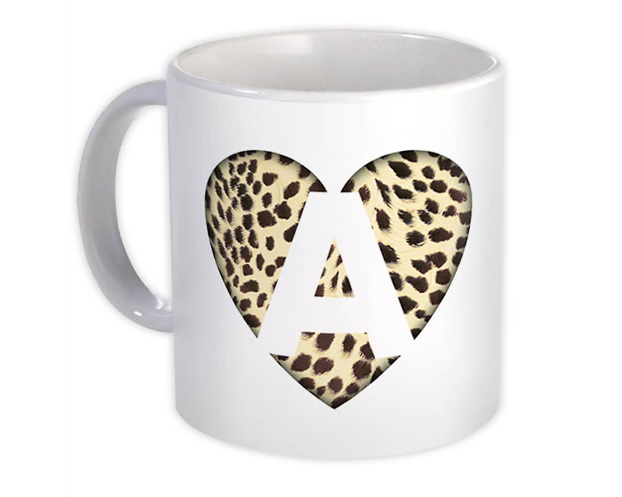 هدية القدح : حرف مونوغرام الفهد