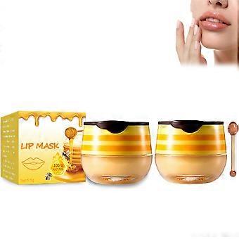 6set lippenbalsem honingpot, bijenbalsem lippenbalsem honingpot, lippenbalsem, propolis lippenbalsem, honingpot lippenbalsem met toverstaf, hydraterende lippenbalsem hydraterend (2 stuks