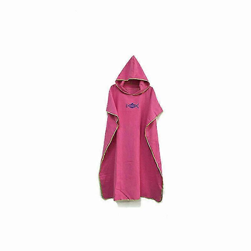 Hooded Poncho Towel Beach Robe Bathrobe Quick Dry Bath Unisex E