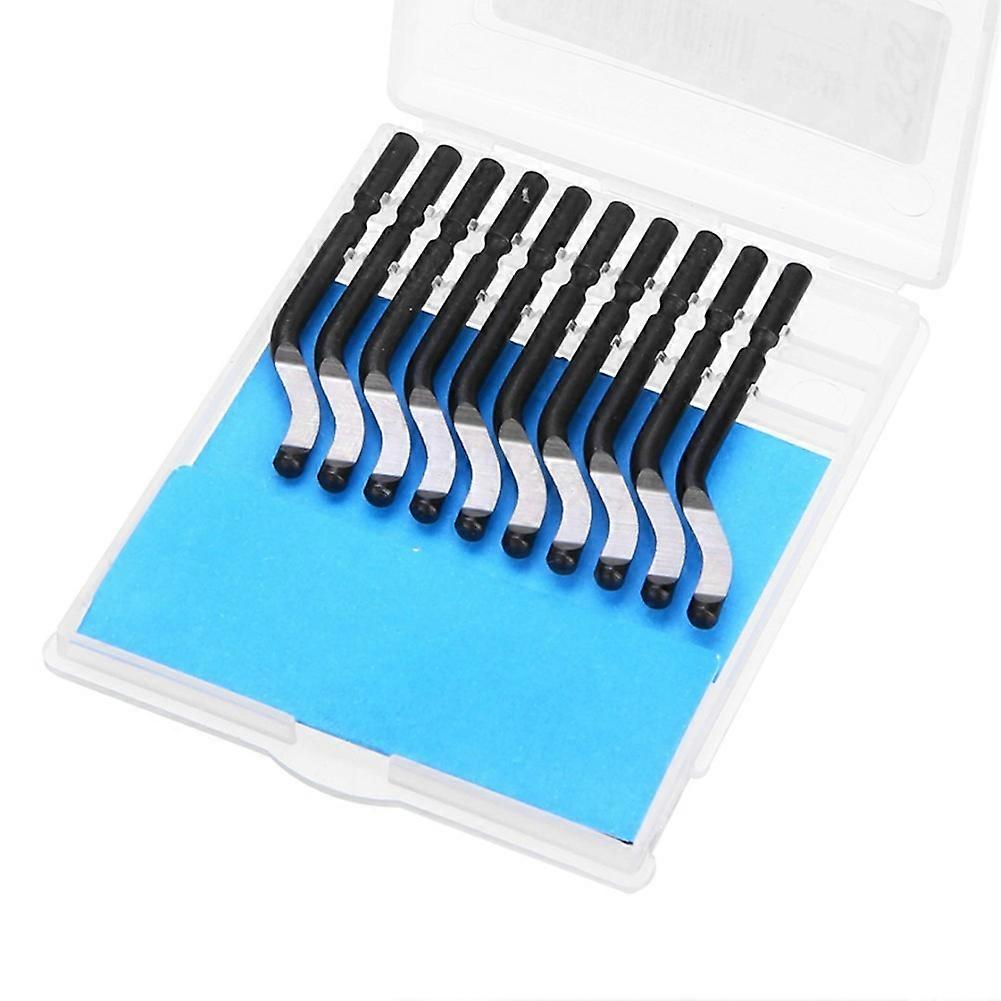 NG1000 BS1010 Portable Trimming Burr Handle DIY Scraper Edge Cutter Remover 10pcs Blades Deburring Tool Set