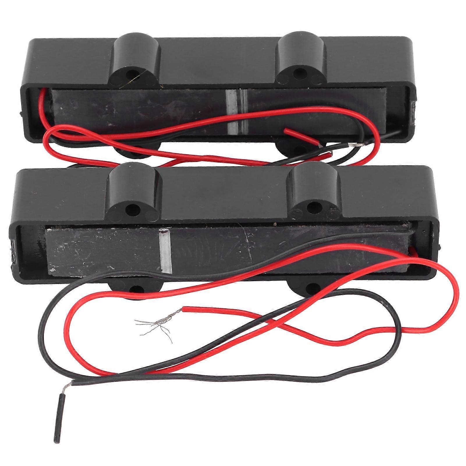 4-String Bass Pickup Bridge with Volume Equalizer in Black - 94mm Long