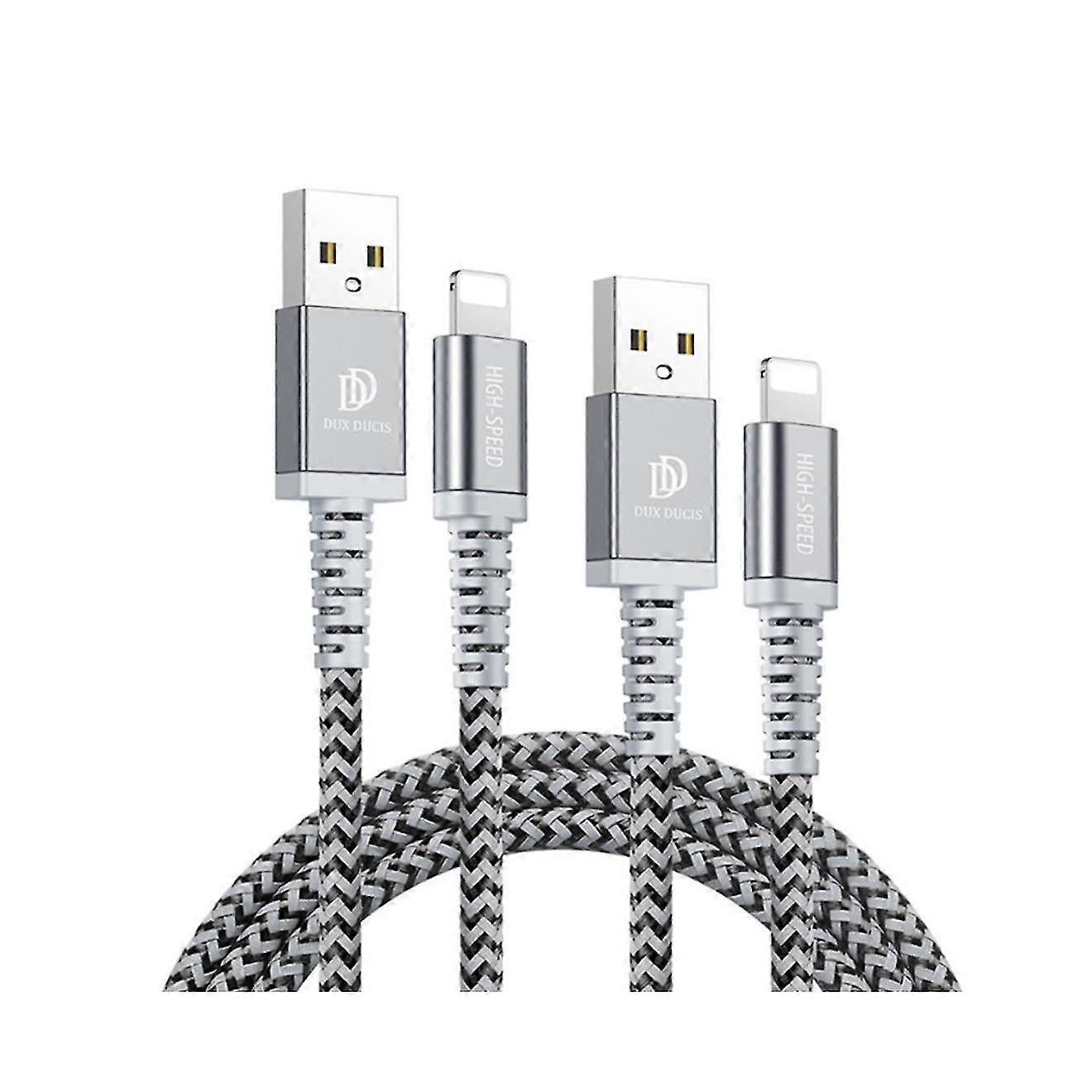charging cable two-color fast type-c8pin apple nylon braided 2pcs